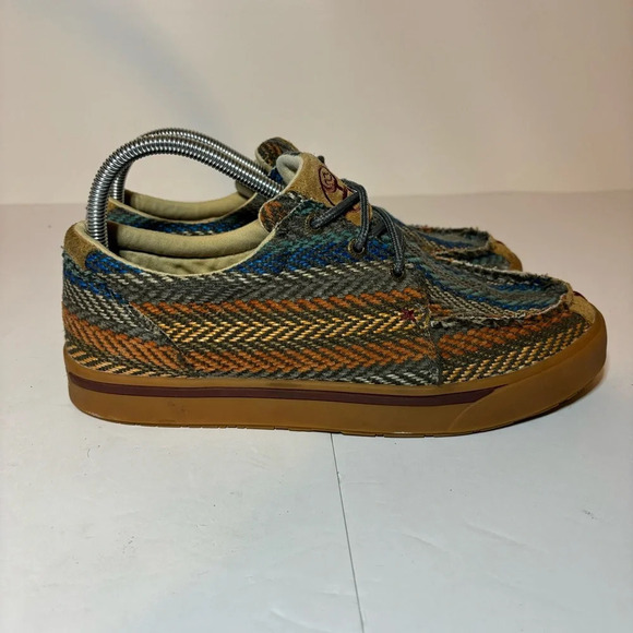 Twisted X Hooey Mens 7.5 M Loper Shoes Aztec Western Print Casual Moc Toe W 9.5 - Picture 1 of 10
